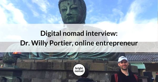 Digital nomad interview Dr Willy Portier online entrepreneur