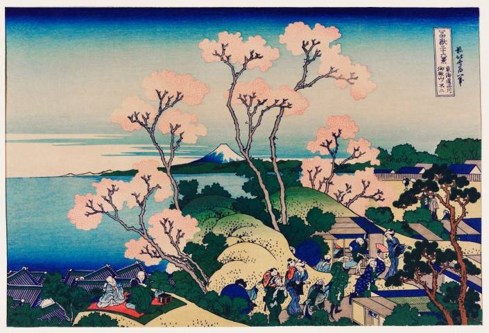Japanese ukiyo-e woodblock art by Katsushika Hokusai.