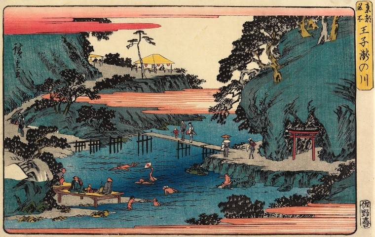  ukiyo-e  Japanese art by Utagawa Hiroshige in Tokyo