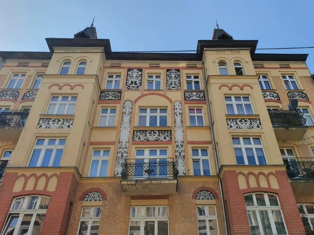 Art Nouveau building on Maleckiego Street