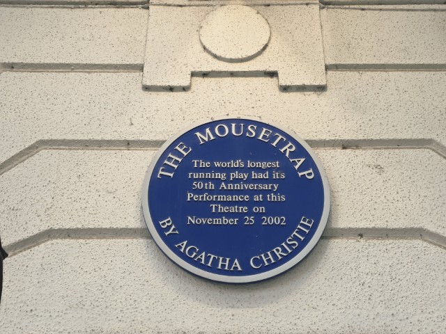 The Mousetrap blue plaque
